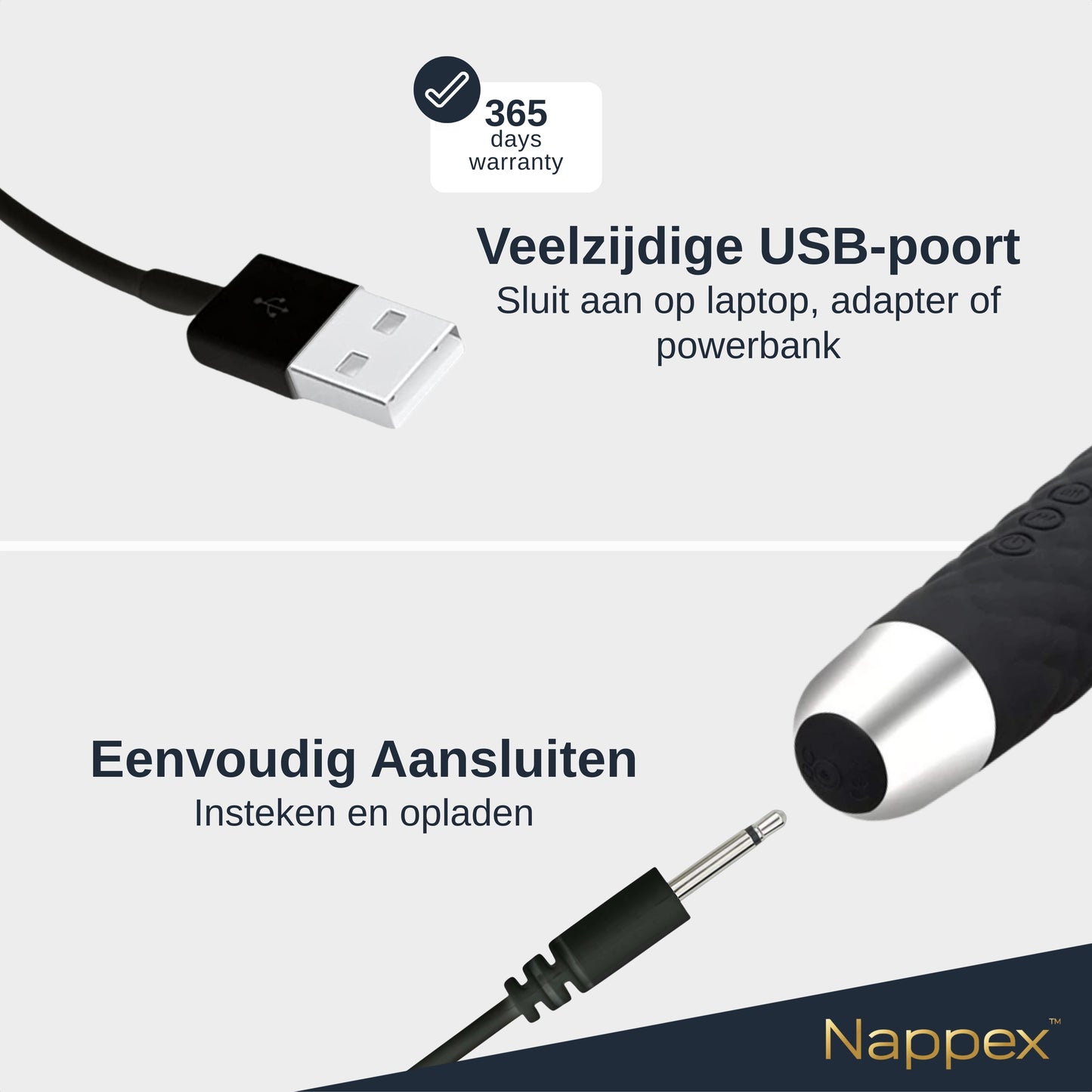 USB naar DC-kabel (zwart)