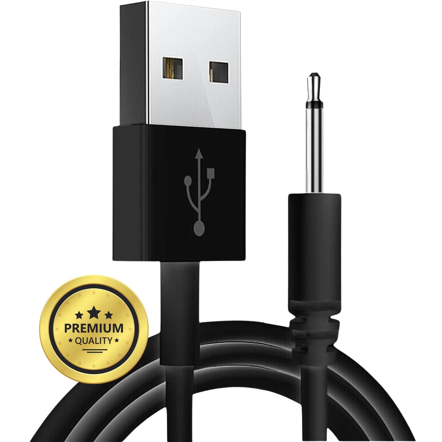 USB naar DC-kabel (zwart)