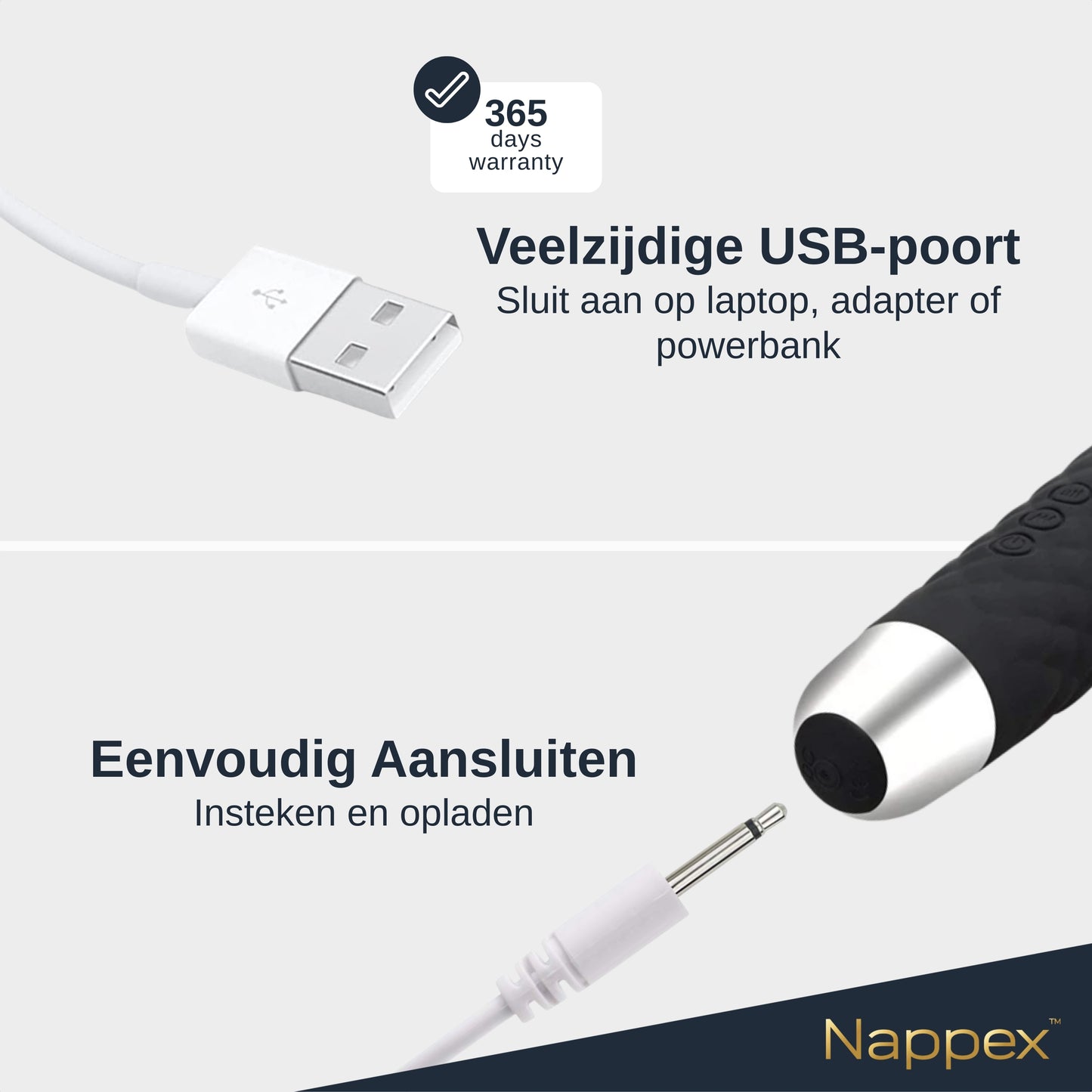 USB naar DC-kabel (wit)