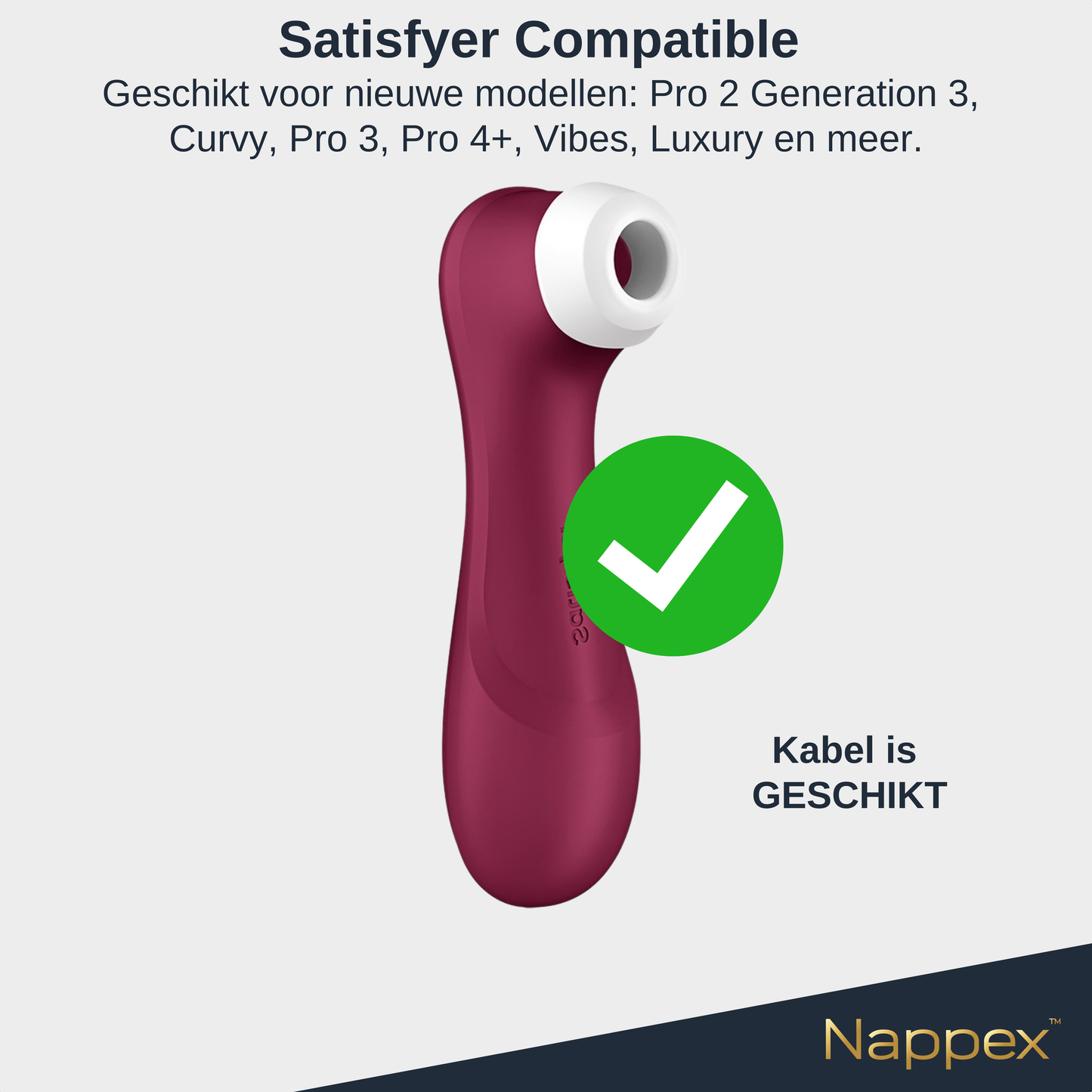 Magnetic Charging Cable - Vibrator and Satisfyer Charger (Black)