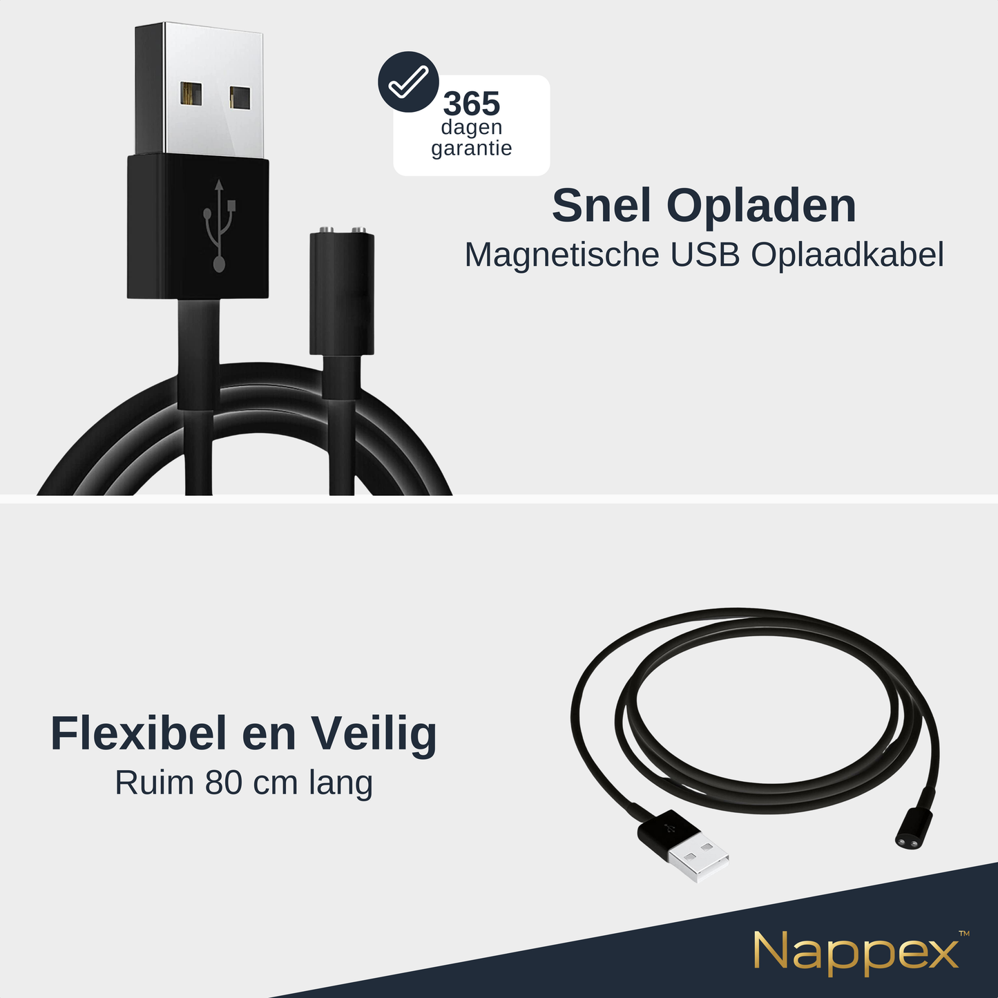 Magnetic Charging Cable - Vibrator and Satisfyer Charger (Black)