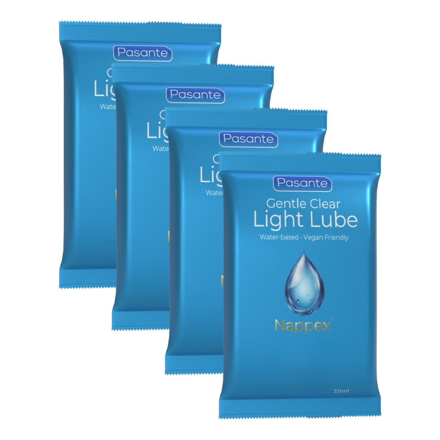 Lube – Pasante Water-Based Lubricant Sachets – 4 Pack (4x10ml)