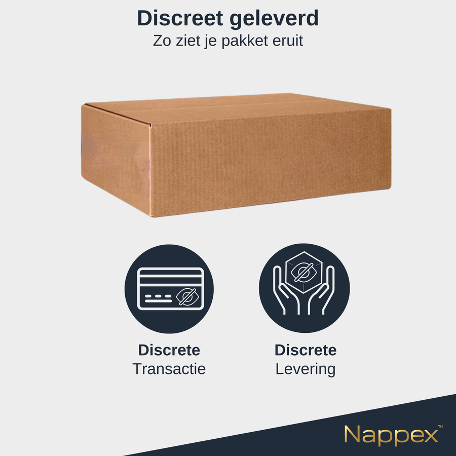 Zo ziet je pakket eruit: een neutrale bruine verzenddoos zonder merk