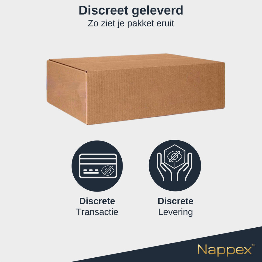 Zo ziet je pakket eruit: een neutrale bruine verzenddoos zonder merk